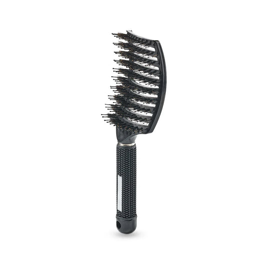 Yuaia Curved Paddle Brush - Hårbørste med vildsvine hår