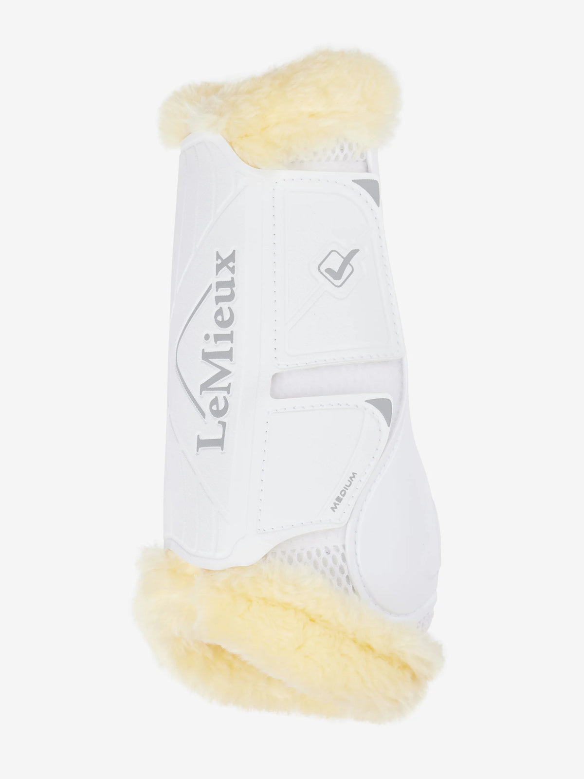 LeMieux Motionflex Dressur Gamacher med pels, Hvid
